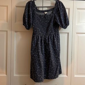 Universal thread A line navy floral dress